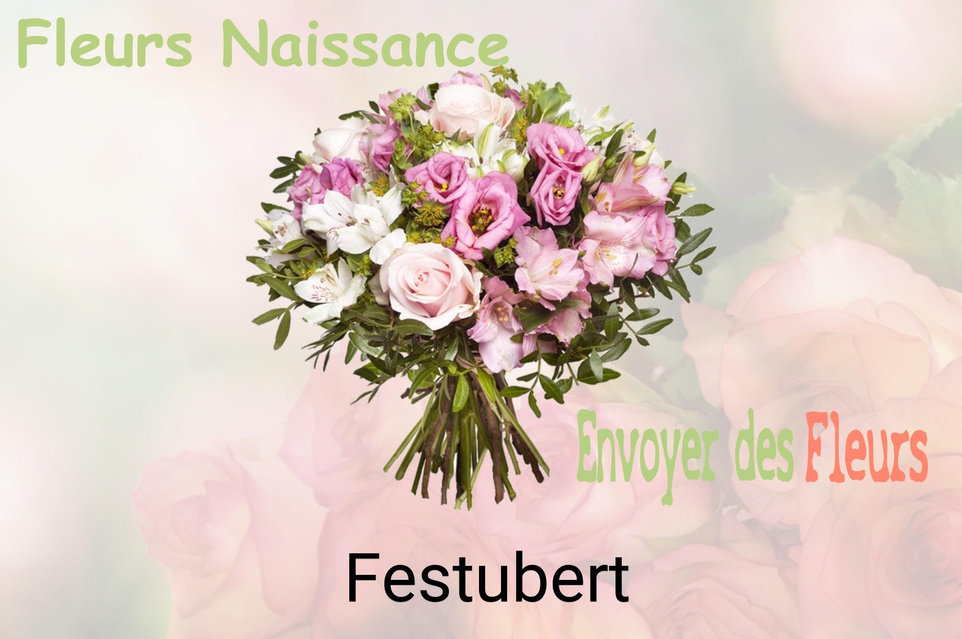 Bouquet de fleurs de naissance livré à Festubert